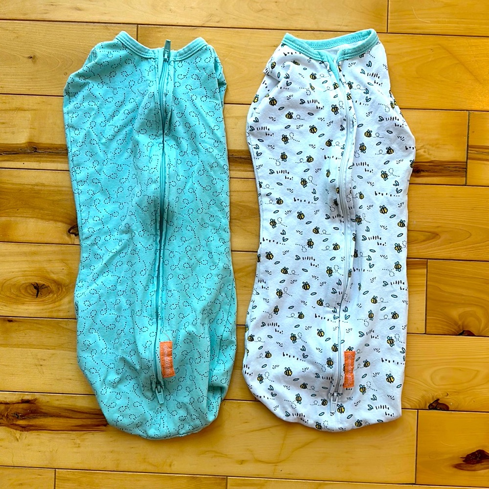 Swaddleme sm/med cotton zip swaddle